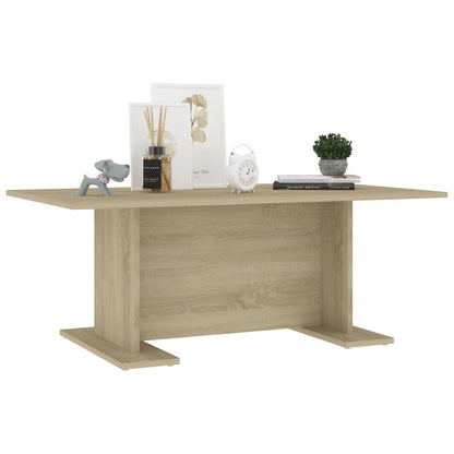 Mesa de centro 103,5x60x40 cm contraplacado carvalho sonoma