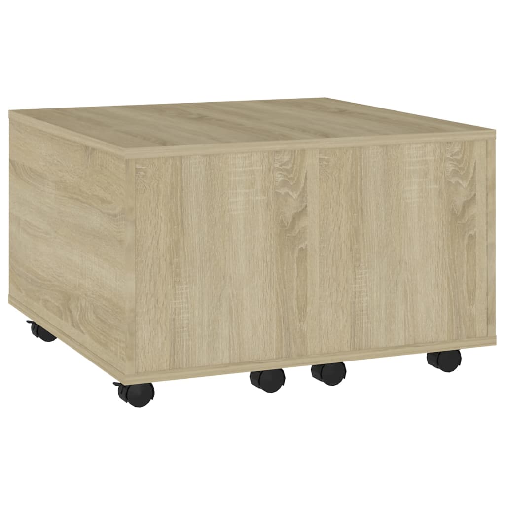 Mesa de centro 60x60x38 cm derivados de madeira carvalho sonoma