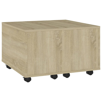 Mesa de centro 60x60x38 cm derivados de madeira carvalho sonoma
