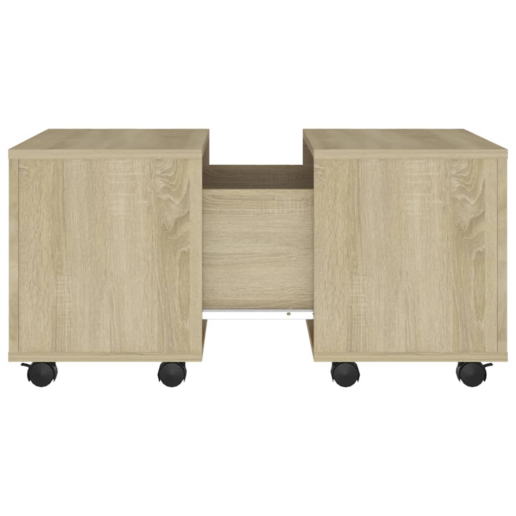 Mesa de centro 60x60x38 cm derivados de madeira carvalho sonoma