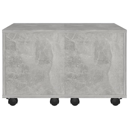 Mesa de centro 60x60x38cm derivados de madeira cinzento cimento