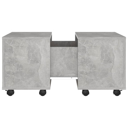 Mesa de centro 60x60x38cm derivados de madeira cinzento cimento