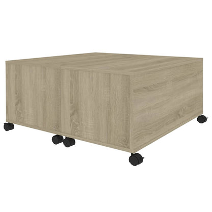 Mesa de centro 75x75x38 cm contraplacado carvalho sonoma
