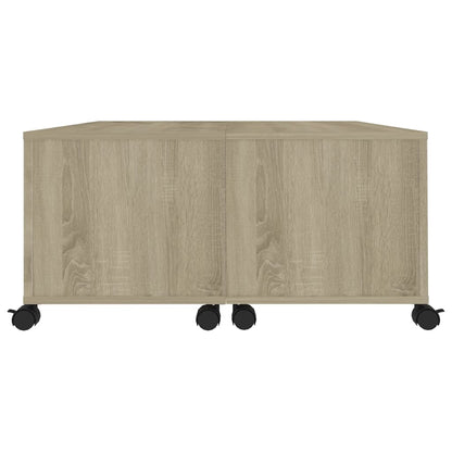 Mesa de centro 75x75x38 cm contraplacado carvalho sonoma