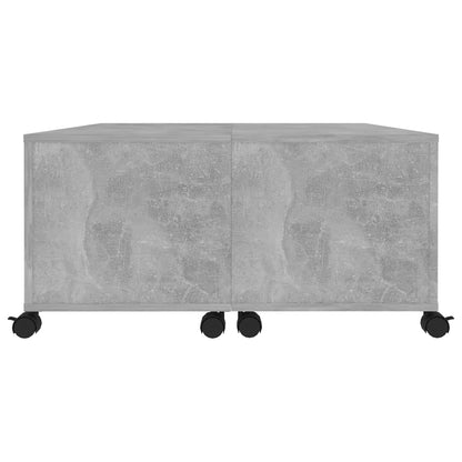 Mesa de centro 75x75x38 cm contraplacado cinzento cimento
