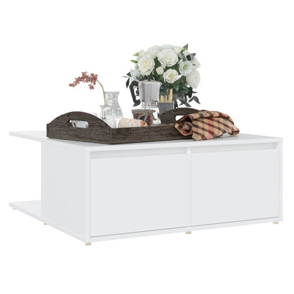 Mesa de centro 80x80x31 cm derivados de madeira branco