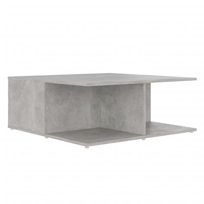 Mesa de centro 80x80x31 cm contraplacado cinzento cimento