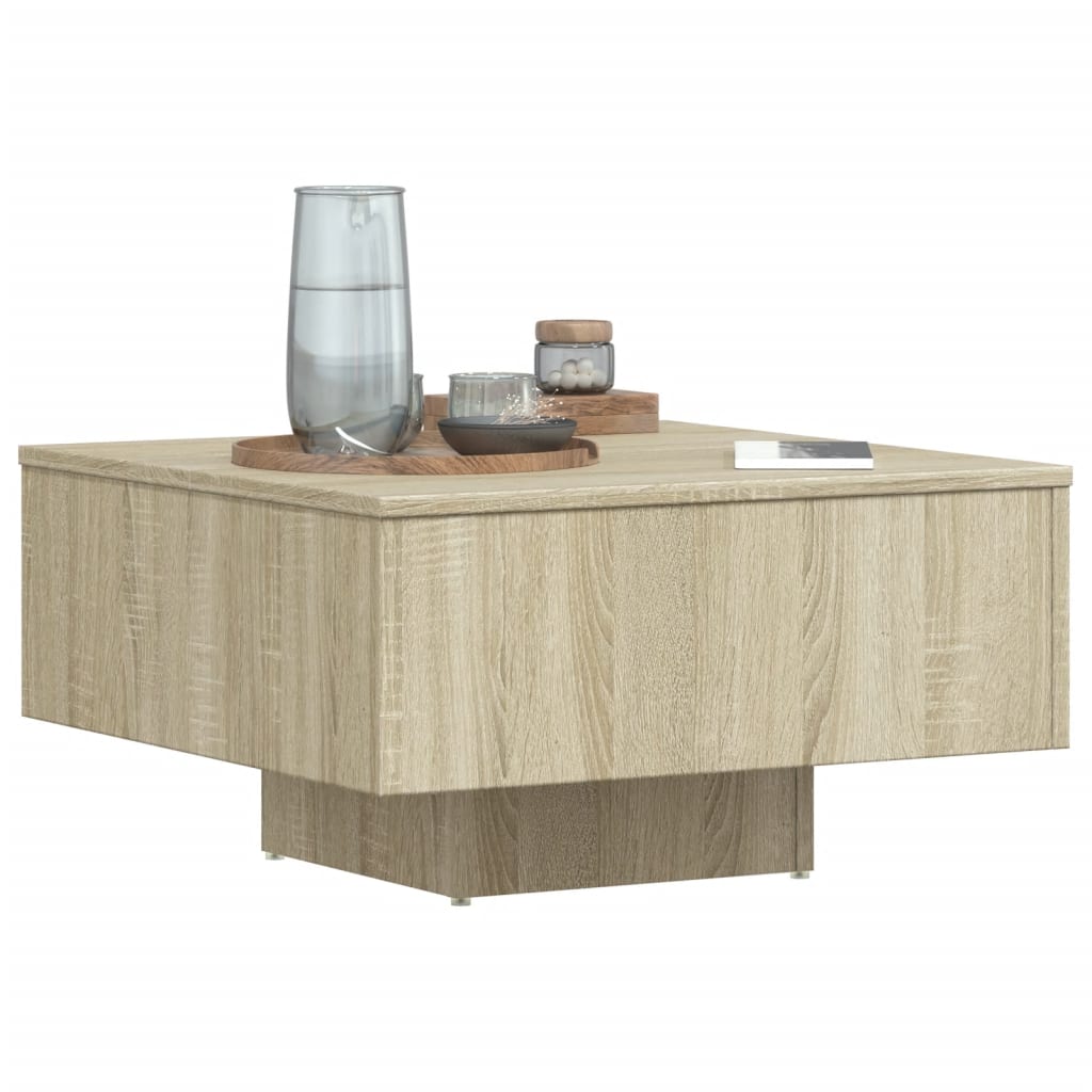 Mesa de centro 60x60x31,5 cm derivados madeira carvalho sonoma