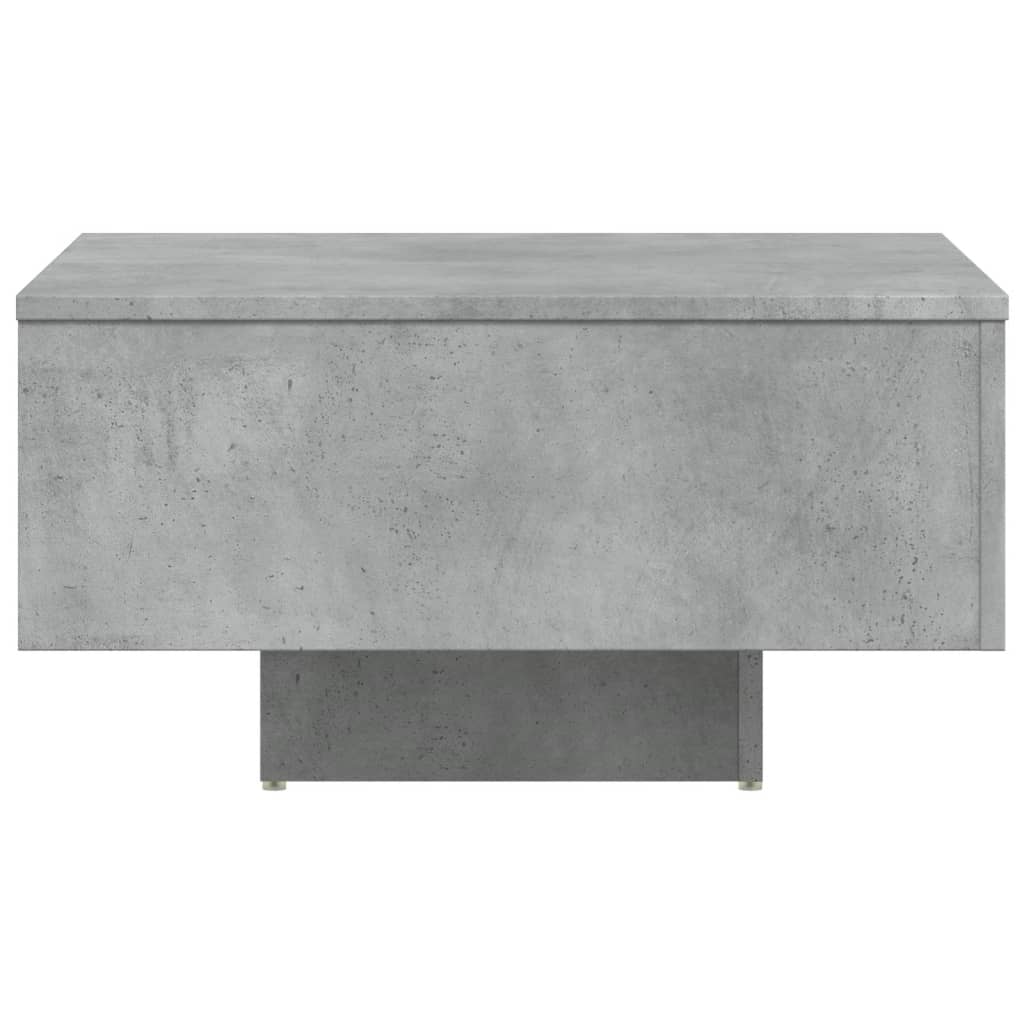 Mesa de centro 60x60x31,5 cm derivados de madeira cinza cimento