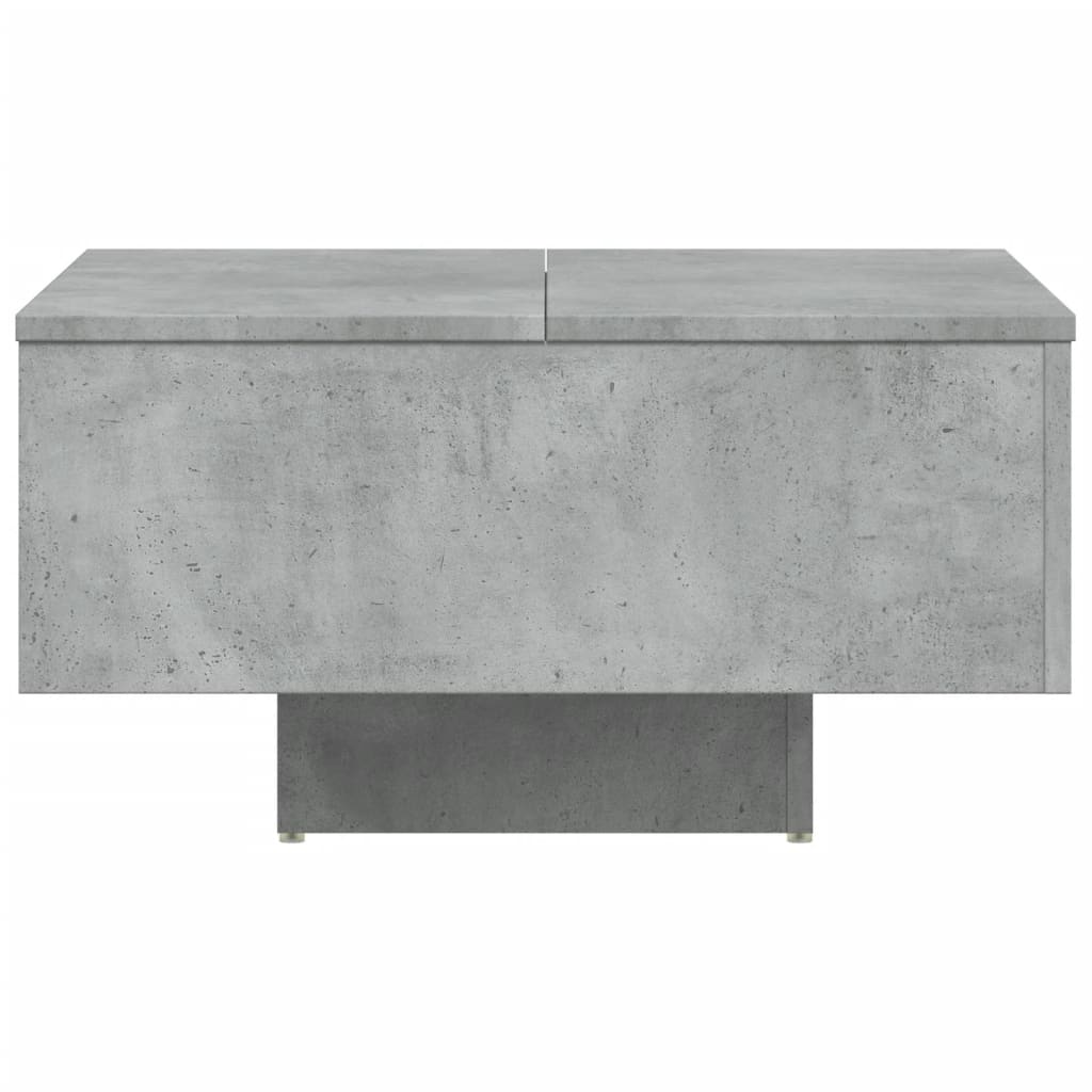 Mesa de centro 60x60x31,5 cm derivados de madeira cinza cimento