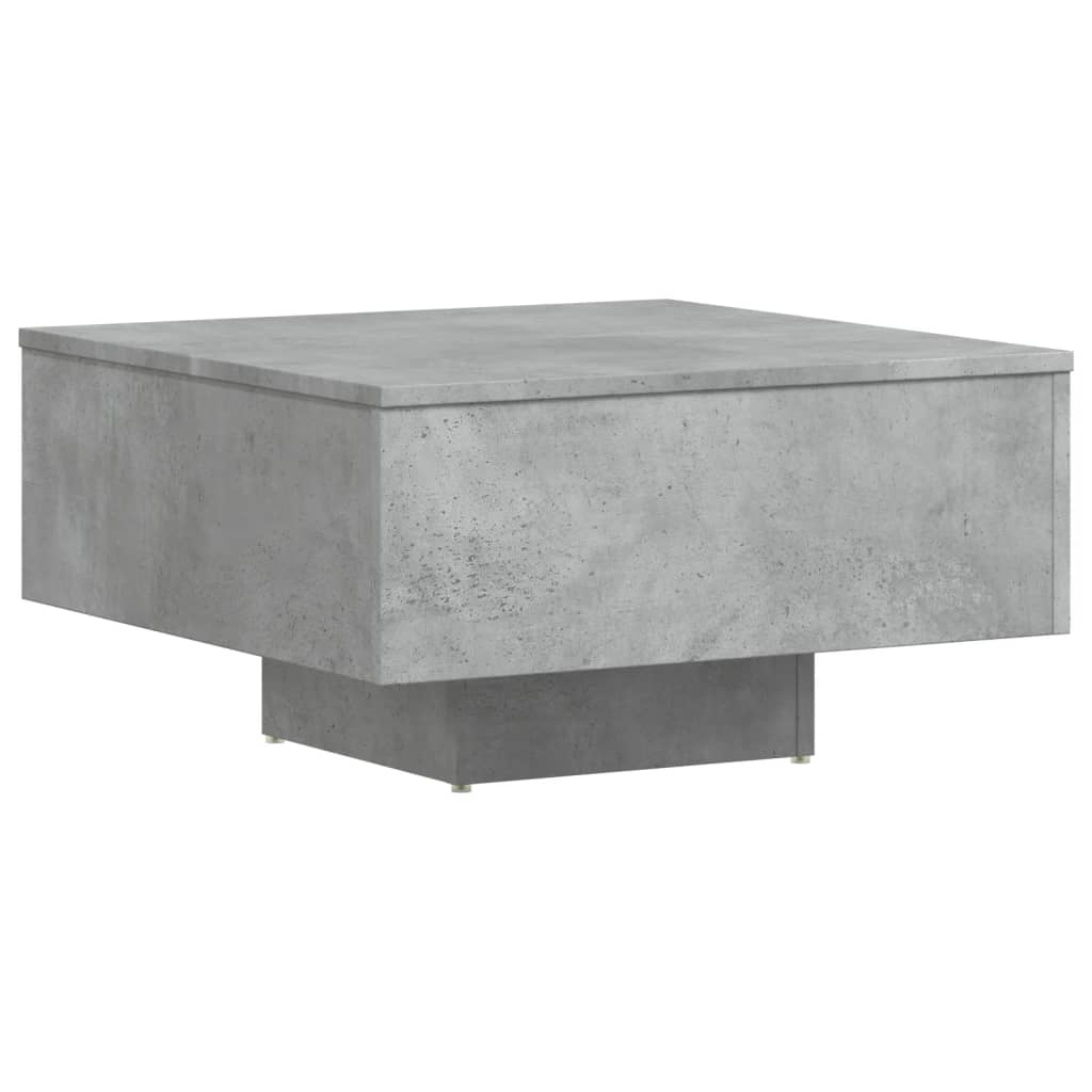 Mesa de centro 60x60x31,5 cm derivados de madeira cinza cimento