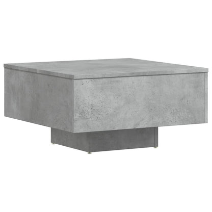 Mesa de centro 60x60x31,5 cm derivados de madeira cinza cimento