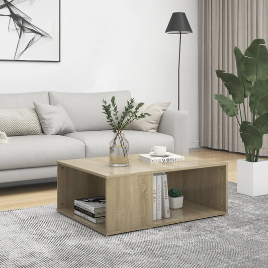 Mesa de centro 90x67x33 cm derivados de madeira carvalho sonoma