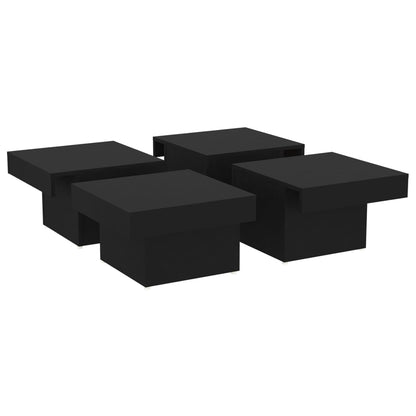 Mesa de centro 90x90x28 cm derivados de madeira preto