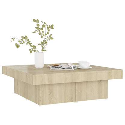 Mesa de centro 90x90x28 cm contraplacado carvalho sonoma