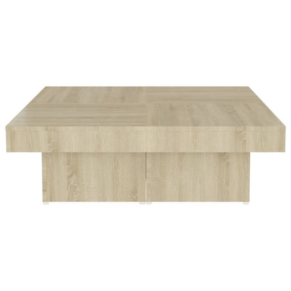 Mesa de centro 90x90x28 cm contraplacado carvalho sonoma