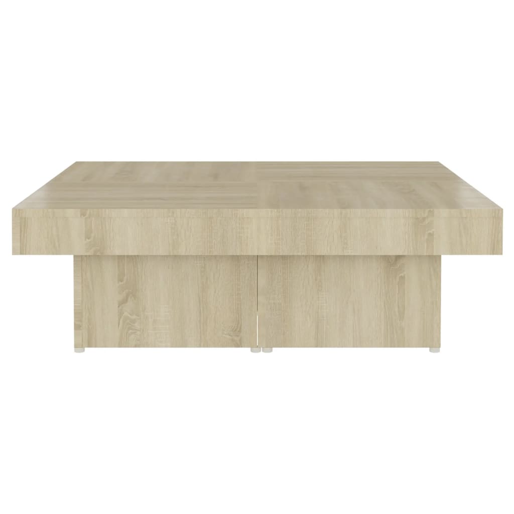 Mesa de centro 90x90x28 cm contraplacado carvalho sonoma