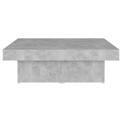 Mesa de centro 90x90x28cm derivados de madeira cinzento cimento