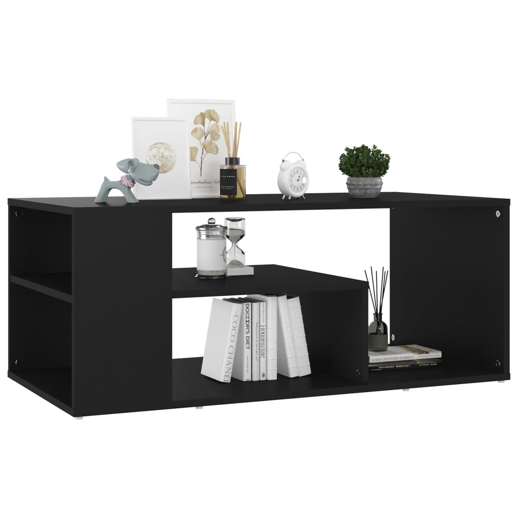 Mesa de centro 100x50x40 cm derivados de madeira preto