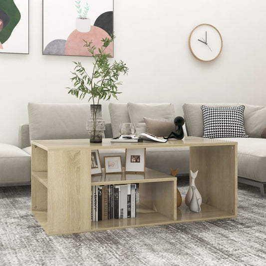 Mesa centro 100x50x40 cm derivados de madeira carvalho sonoma