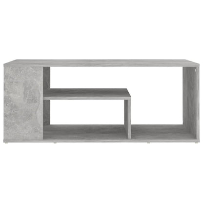 Mesa de centro 100x50x40 cm derivados madeira cinzento cimento