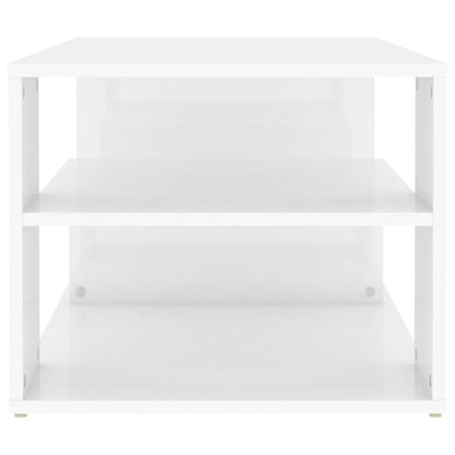 Mesa de centro 100x50x40 cm derivados madeira branco brilhante