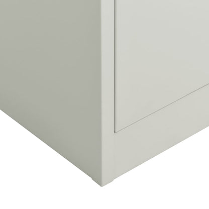 Cacifo 90x40x180 cm aço cinzento-claro