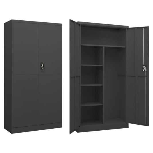 Cacifo 90x40x180 cm aço antracite