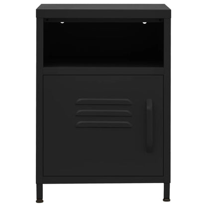 Mesa de cabeceira 35x35x51 cm aço preto