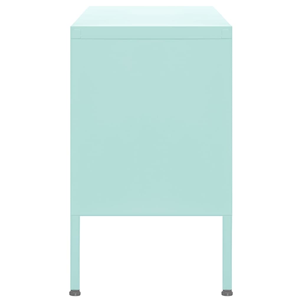 Móvel de TV aço verde-hortelã