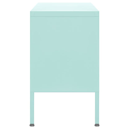 Móvel de TV aço verde-hortelã