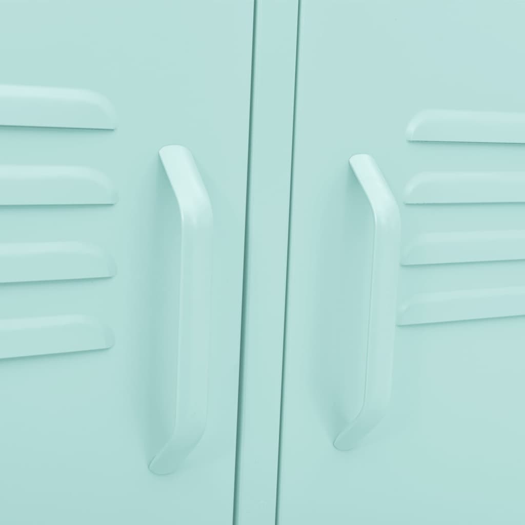 Móvel de TV aço verde-hortelã