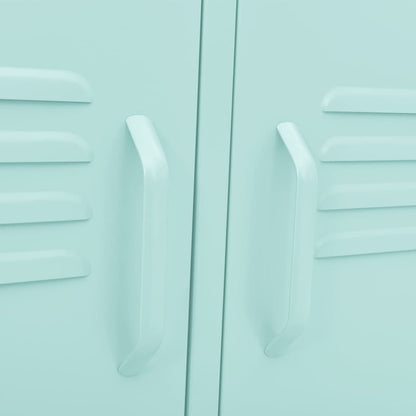 Móvel de TV aço verde-hortelã