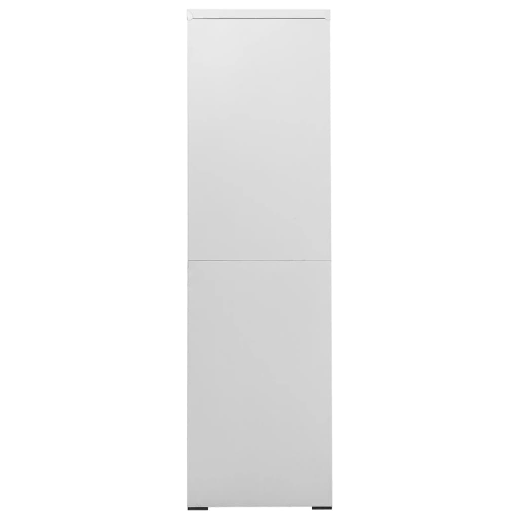 Arquivador 90x46x164 cm aço cinzento-claro