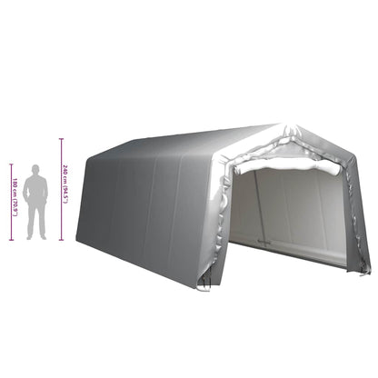 Tenda de armazenamento 300x750 cm aço cinzento