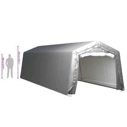 Tenda de armazenamento 300x900 cm aço cinzento