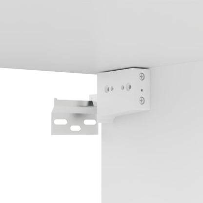 Móveis de TV de contraplacado branco, 4 pcs