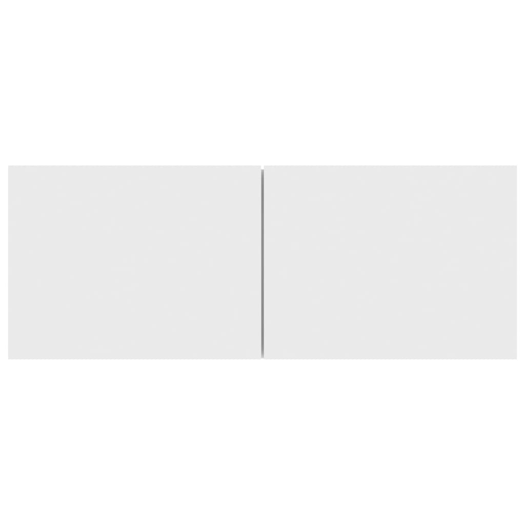 Móveis de TV de madeira branco, 3 pcs