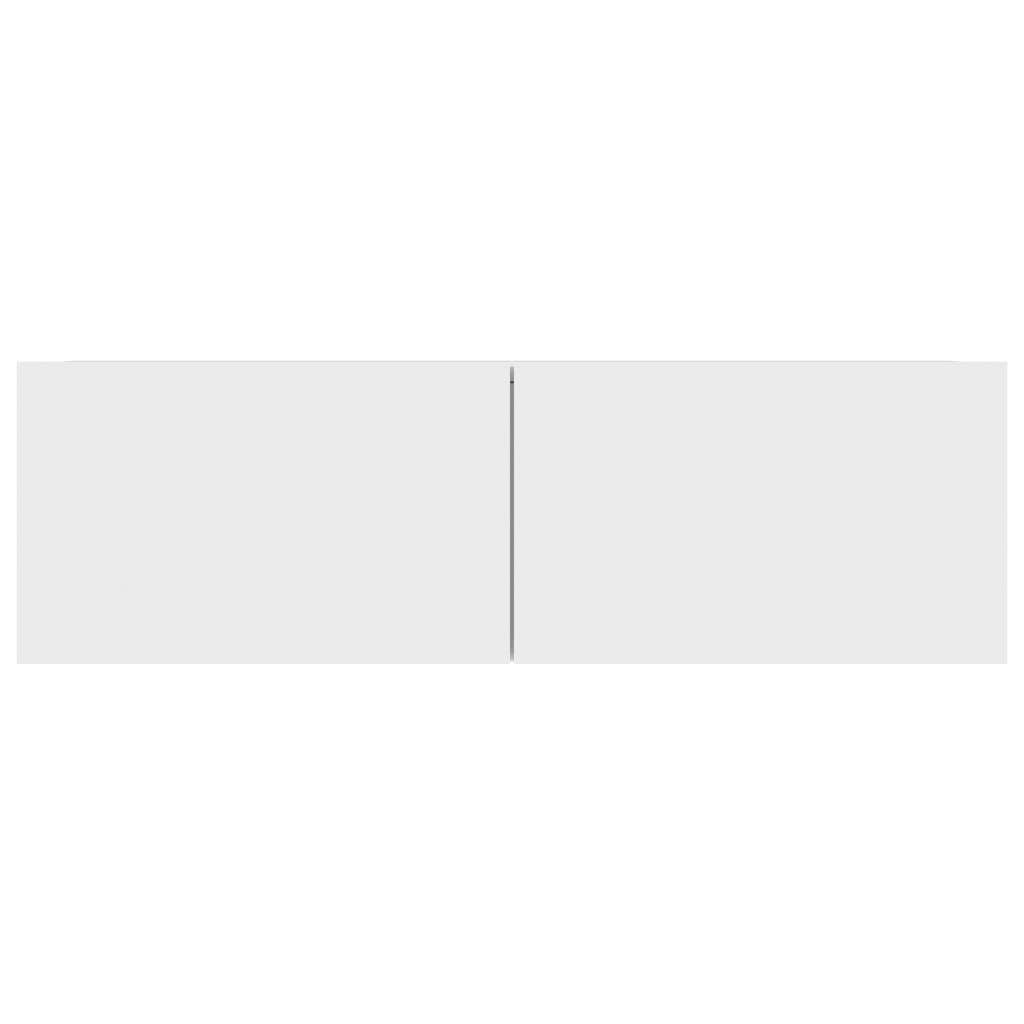 Móveis de TV de madeira branco, 3 pcs