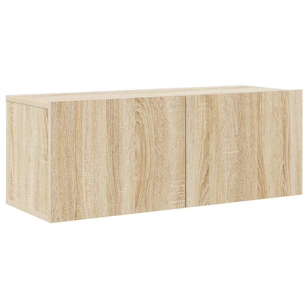 Conjunto de móveis de TV derivados madeira carvalho sonoma, 6pcs