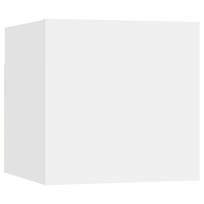 Mesas de cabeceira 2 pcs 30,5x30x30 cm derivados madeira branco