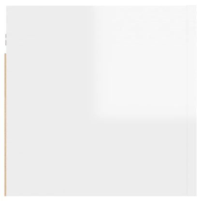 Mesa de cabeceira derivados de madeira branco brilhante