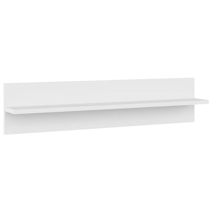 Estantes de parede 4 pcs 80x11,5x18 cm contraplacado branco