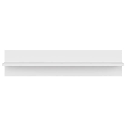 Estantes de parede 4 pcs 80x11,5x18 cm contraplacado branco