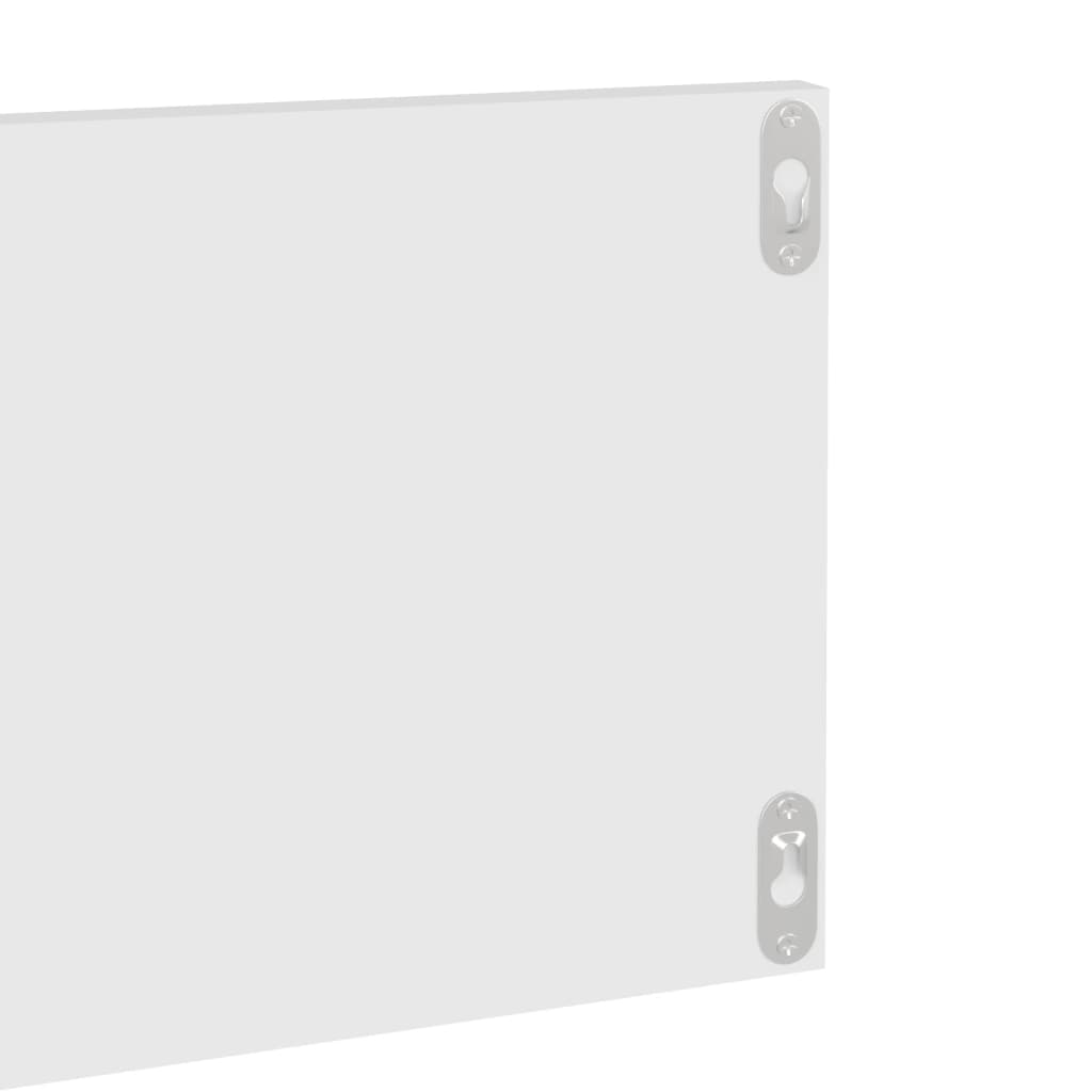 Estantes de parede 4 pcs 80x11,5x18 cm contraplacado branco