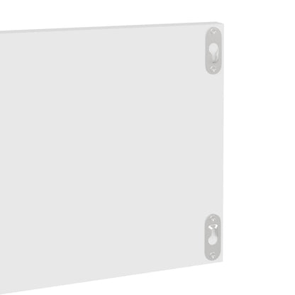 Estantes de parede 4 pcs 80x11,5x18 cm contraplacado branco