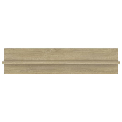 Estantes de parede 2pcs 80x11,5x18 cm contrapl. carvalho sonoma