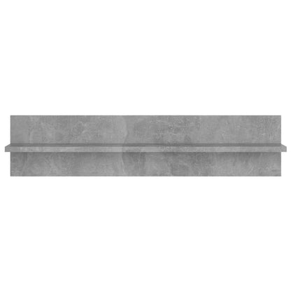 Estantes de parede 2 pcs 80x11,5x18 cm contrapl. cinza cimento