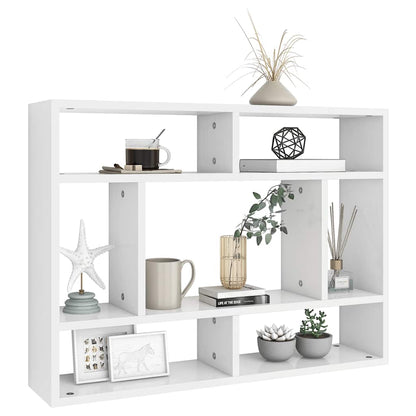 Estante de parede 75x16x55 cm contraplacado branco