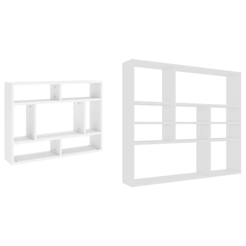 Estante de parede 75x16x55 cm contraplacado branco